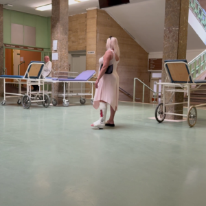slwc drawing girl hospital–video