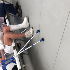 slwc woman waiting in hospital–video
