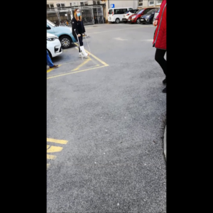 Fresh slwc girl leaving hospital–video